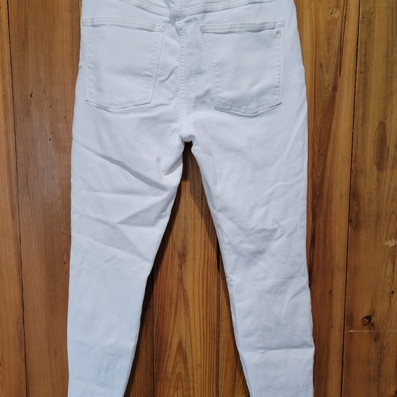 Madewell High Rice  Skinny CropThread White Skinny Distressed Jeans - Picture 2 of 13